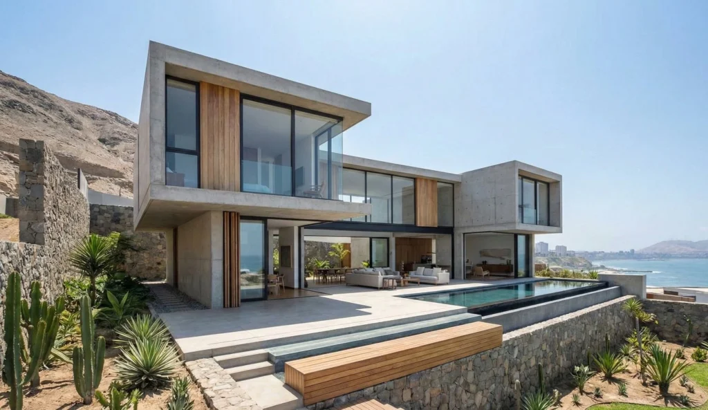 construcción de casas modernas en Perú