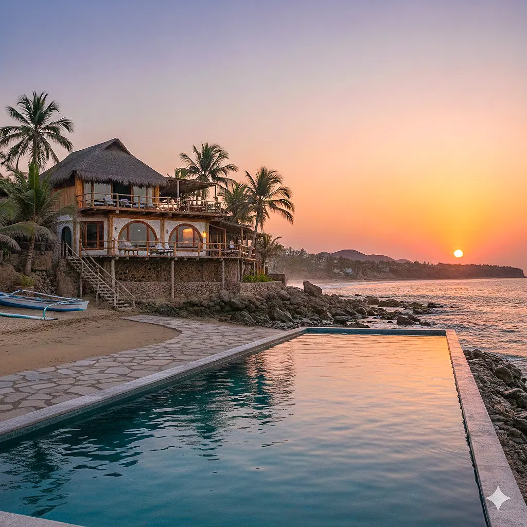 construcción de casas de playa