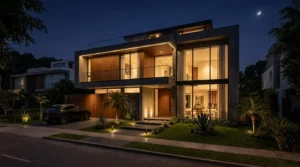 casa de lujo Perú iluminación arquitectura premium