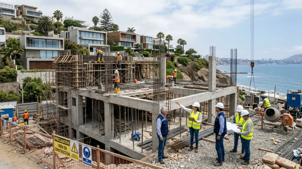 obra residencial dentro del costo de construir una casa en Perú