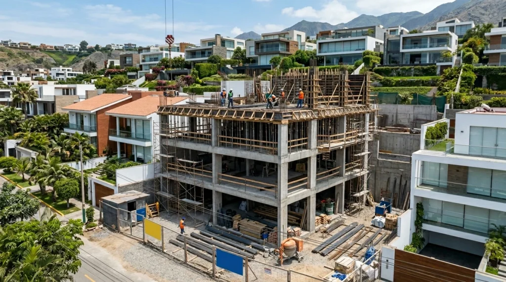 cuántos pisos se pueden construir en un terreno en Perú estructura vivienda