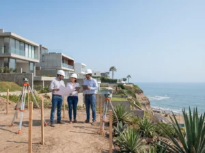 arquitectos revisando terreno Perú inversión