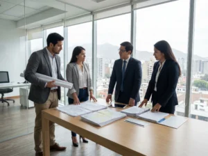 arquitectos revisando terreno legal Perú