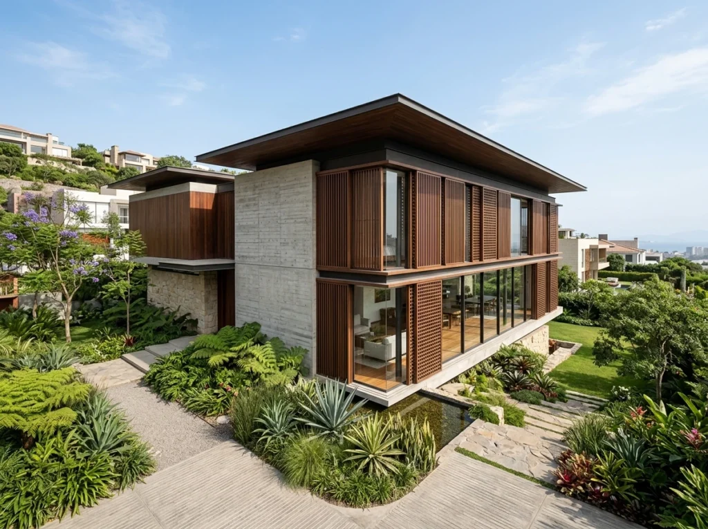 diseño bioclimático Perú vivienda moderna
