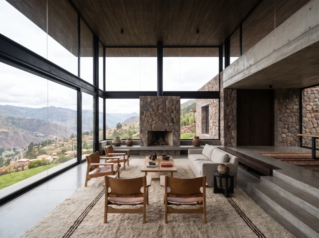 iluminación natural casa Perú sala moderna